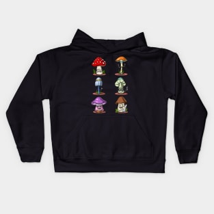 Funny Magic Mushrooms Kids Hoodie